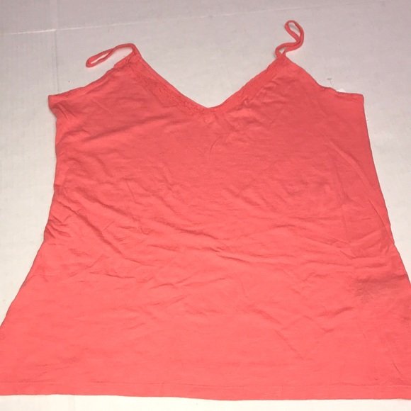 Old Navy Sz L Cami Tank Navy Stripe Coral DarkTeal - Picture 2 of 8